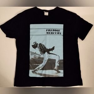 Zara Official Merch Black Freddie Mercury Queen T-Shirt